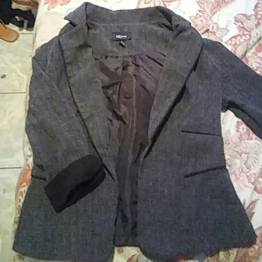Grey black causal Blazer